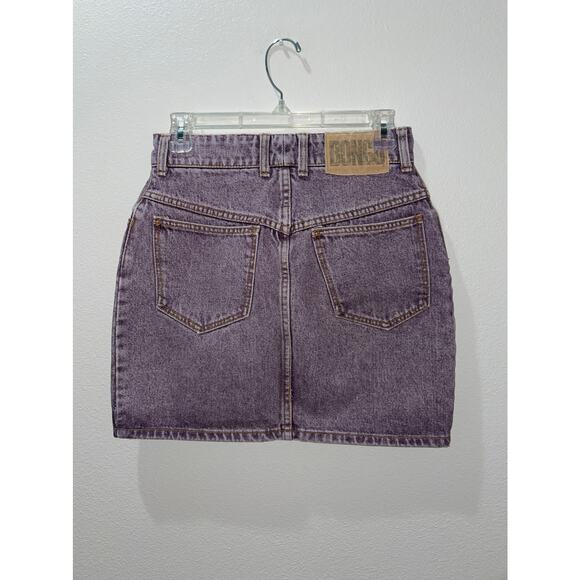 BONGO Purple Denim Skirt Size 9 - Picture 5 of 10